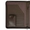 Dacasso Chocolate Brown Leather Deluxe Letter-Size Zip-Around Portfolio EI-3402 - alternate 2